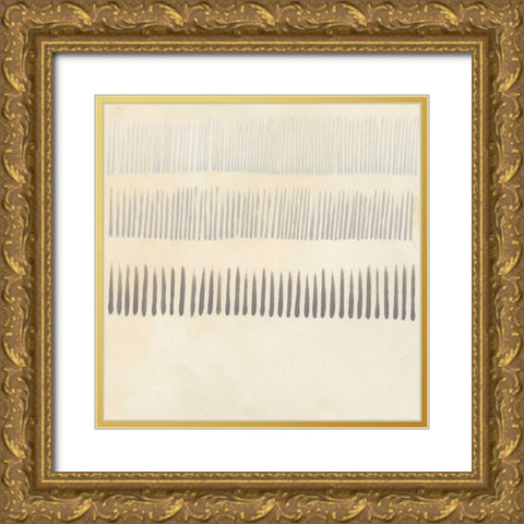 Parchment Prose III Gold Ornate Wood Framed Art Print with Double Matting by Vess, June Erica