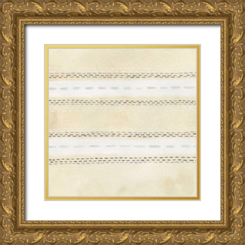 Parchment Prose V Gold Ornate Wood Framed Art Print with Double Matting by Vess, June Erica