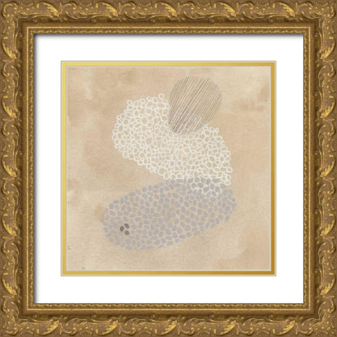 Parchment Prose VI Gold Ornate Wood Framed Art Print with Double Matting by Vess, June Erica