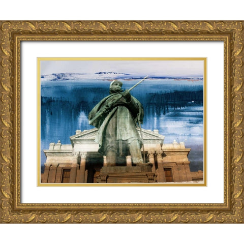 Denver Capitol III Gold Ornate Wood Framed Art Print with Double Matting by Jasper, Sisa