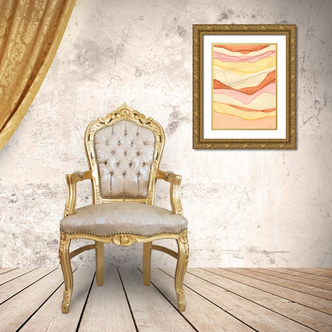 Canyon Cascade I Gold Ornate Wood Framed Art Print with Double Matting by Lam, Vanna