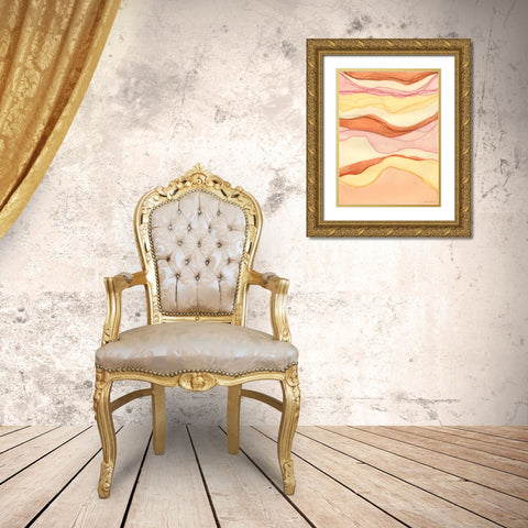 Canyon Cascade II Gold Ornate Wood Framed Art Print with Double Matting by Lam, Vanna