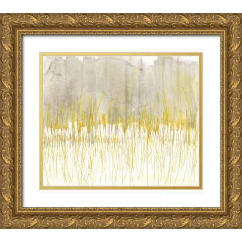 Winter Grasses I Gold Ornate Wood Framed Art Print with Double Matting by Goldberger, Jennifer