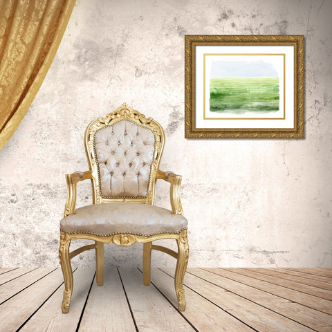 Emerald Moors I Gold Ornate Wood Framed Art Print with Double Matting by Popp, Grace