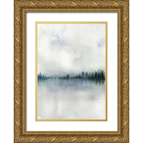 Horizon Whisper I Gold Ornate Wood Framed Art Print with Double Matting by Popp, Grace
