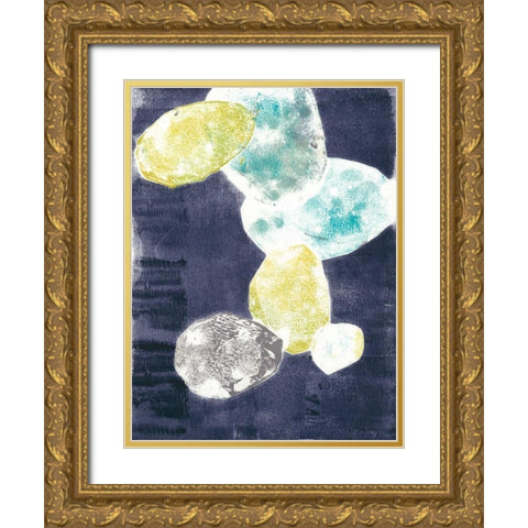 Rock Print I Gold Ornate Wood Framed Art Print with Double Matting by Goldberger, Jennifer