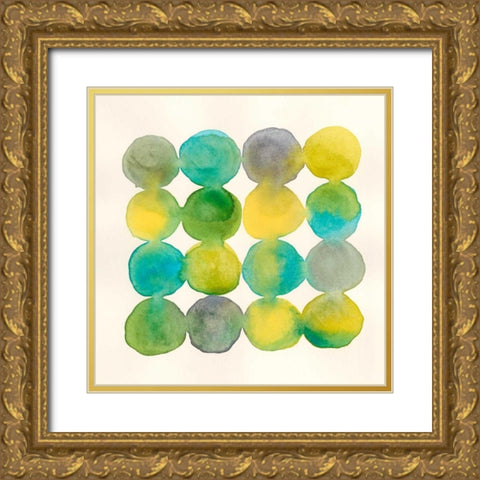Capri I Gold Ornate Wood Framed Art Print with Double Matting by Stramel, Renee W.