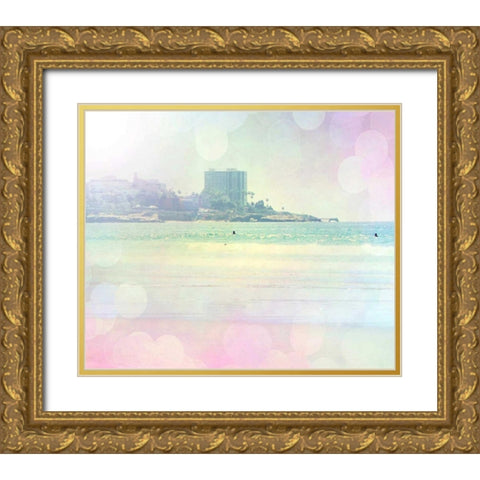 Surfin 2 Gold Ornate Wood Framed Art Print with Double Matting by Coomes, Sylvia