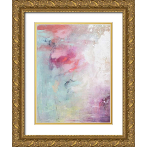 Pastel Terrain I Gold Ornate Wood Framed Art Print with Double Matting by Contacessi, Julia