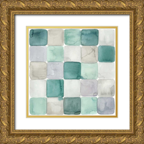 Watercolor Window Panes I Gold Ornate Wood Framed Art Print with Double Matting by Popp, Grace