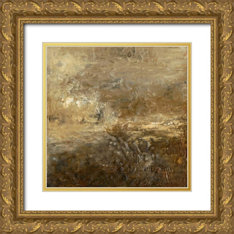 Quiet Marsh II Gold Ornate Wood Framed Art Print with Double Matting by Gordon, Sharon