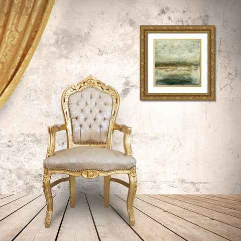 Quiet Marsh IV Gold Ornate Wood Framed Art Print with Double Matting by Gordon, Sharon