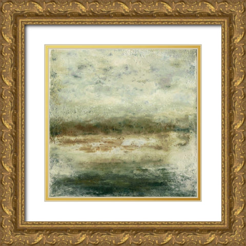 Quiet Marsh IV Gold Ornate Wood Framed Art Print with Double Matting by Gordon, Sharon