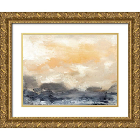 Bay Wave II Gold Ornate Wood Framed Art Print with Double Matting by Gordon, Sharon