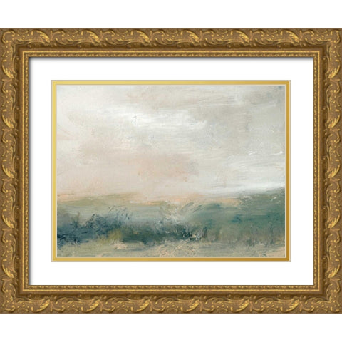 Sea Grass Gold Ornate Wood Framed Art Print with Double Matting by Gordon, Sharon