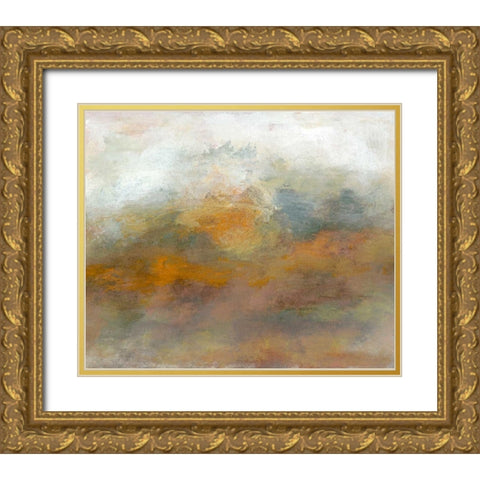In the Air III Gold Ornate Wood Framed Art Print with Double Matting by Gordon, Sharon