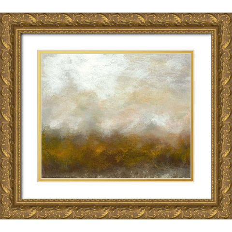 In the Air IV Gold Ornate Wood Framed Art Print with Double Matting by Gordon, Sharon