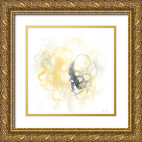 Network III Gold Ornate Wood Framed Art Print with Double Matting by Vess, June Erica
