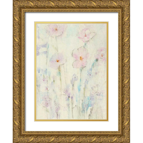 Lilac Floral I Gold Ornate Wood Framed Art Print with Double Matting by OToole, Tim