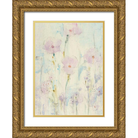 Lilac Floral II Gold Ornate Wood Framed Art Print with Double Matting by OToole, Tim