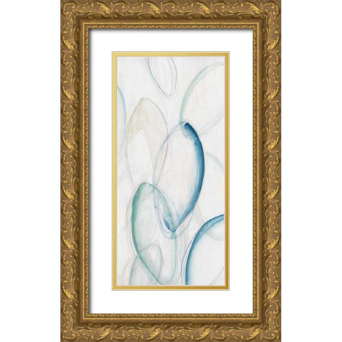Discus IV Gold Ornate Wood Framed Art Print with Double Matting by Vess, June Erica