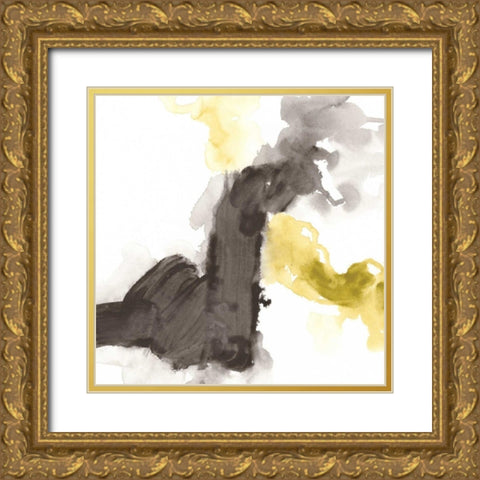 Direction Flow III Gold Ornate Wood Framed Art Print with Double Matting by Vess, June Erica