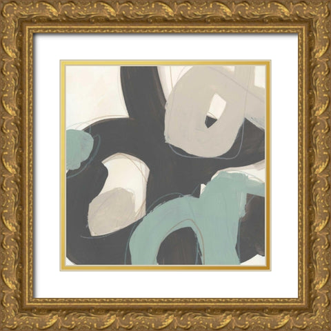 Clean Slate II Gold Ornate Wood Framed Art Print with Double Matting by Vess, June Erica