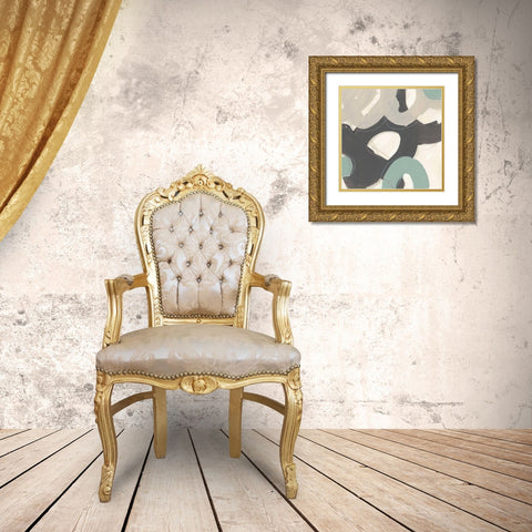 Clean Slate IX Gold Ornate Wood Framed Art Print with Double Matting by Vess, June Erica