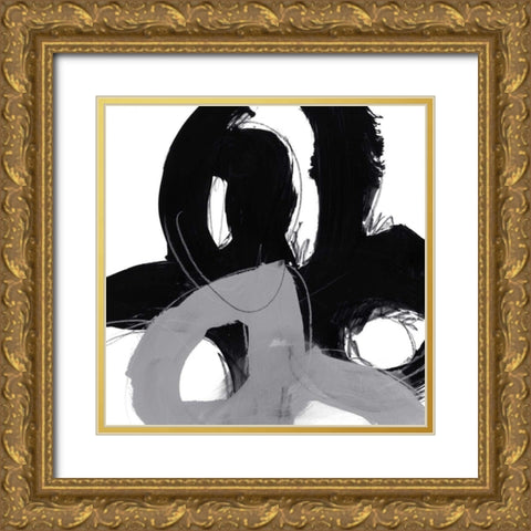 Monochrome II Gold Ornate Wood Framed Art Print with Double Matting by Vess, June Erica