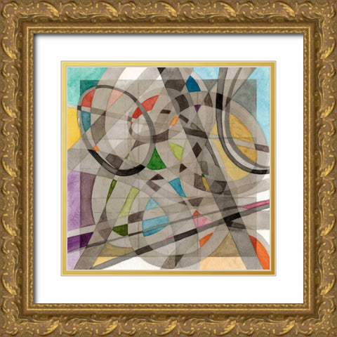 Overpass Gold Ornate Wood Framed Art Print with Double Matting by Galapon, Nikki