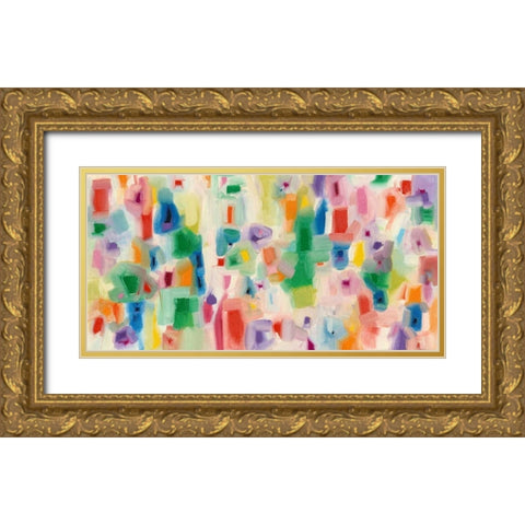 Modern Vibe Gold Ornate Wood Framed Art Print with Double Matting by Galapon, Nikki