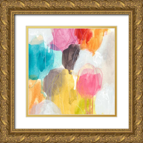 Ipso Facto III Gold Ornate Wood Framed Art Print with Double Matting by Vess, June Erica