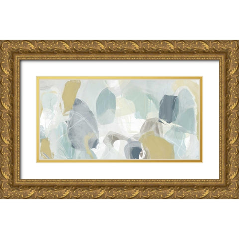 Mint Illusion II Gold Ornate Wood Framed Art Print with Double Matting by Vess, June Erica