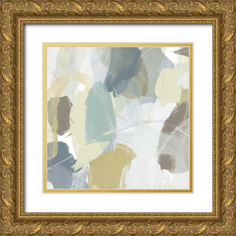Mint Illusion IV Gold Ornate Wood Framed Art Print with Double Matting by Vess, June Erica