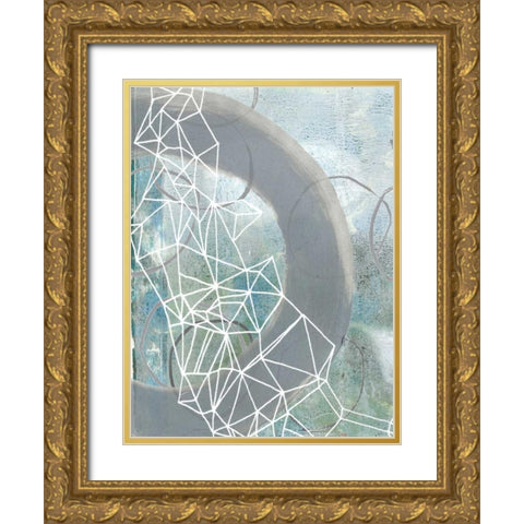 Faceted Gaze I Gold Ornate Wood Framed Art Print with Double Matting by McCavitt, Naomi