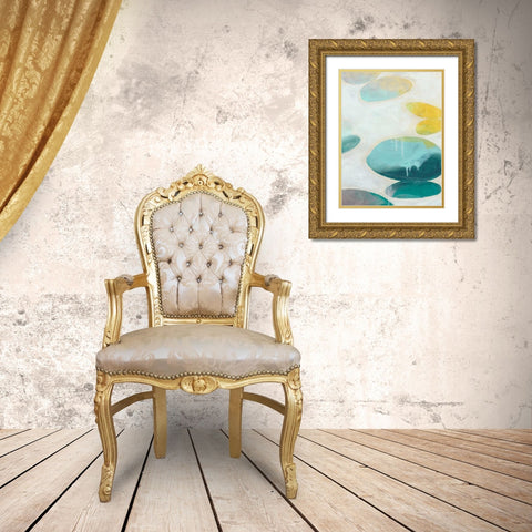 Stacking Stones I Gold Ornate Wood Framed Art Print with Double Matting by Vess, June Erica