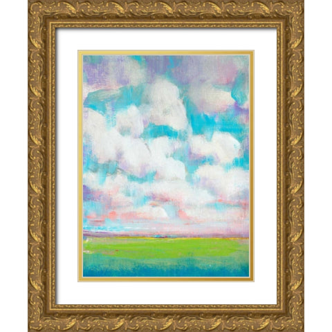 Clouds in Motion II Gold Ornate Wood Framed Art Print with Double Matting by OToole, Tim