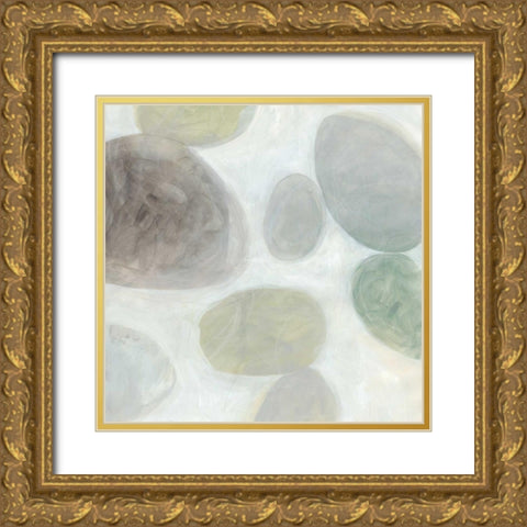 Stone Story I Gold Ornate Wood Framed Art Print with Double Matting by Vess, June Erica