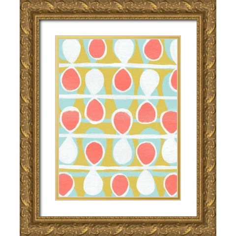 Retro Stems I Gold Ornate Wood Framed Art Print with Double Matting by Popp, Grace