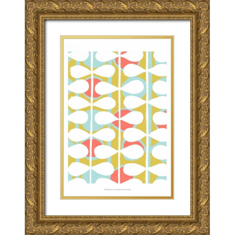 Retro Stems II Gold Ornate Wood Framed Art Print with Double Matting by Popp, Grace