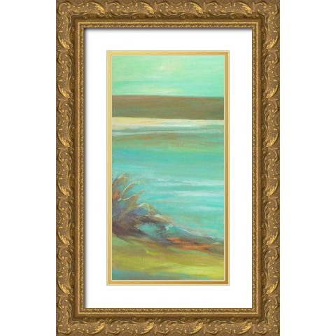 Bahia Tranquila I Gold Ornate Wood Framed Art Print with Double Matting by Wilkins, Suzanne
