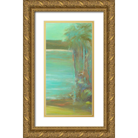 Bahia Tranquila II Gold Ornate Wood Framed Art Print with Double Matting by Wilkins, Suzanne