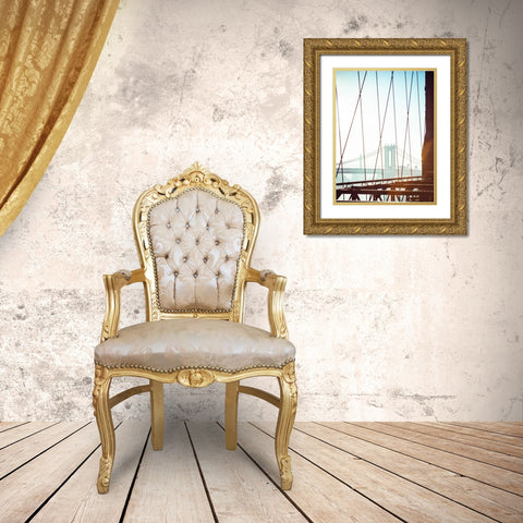 NYC Stroll II Gold Ornate Wood Framed Art Print with Double Matting by Quintero, Sonja