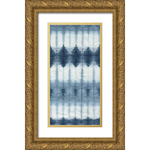 Shibori II Gold Ornate Wood Framed Art Print with Double Matting by Zarris, Chariklia