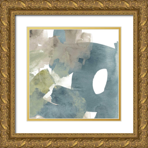 Agate Gesture II Gold Ornate Wood Framed Art Print with Double Matting by Vess, June Erica