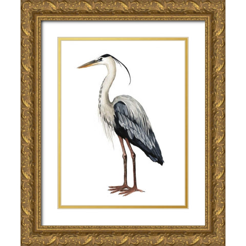 Sea Bird I Gold Ornate Wood Framed Art Print with Double Matting by Popp, Grace