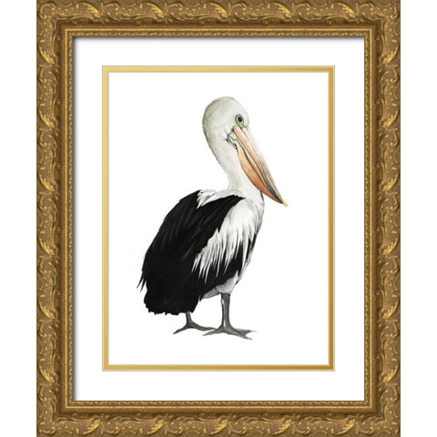 Sea Bird IV Gold Ornate Wood Framed Art Print with Double Matting by Popp, Grace