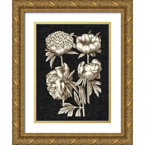 Dramatic Chintz II Gold Ornate Wood Framed Art Print with Double Matting by Vision Studio