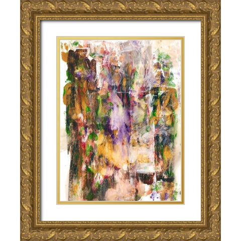 Garden Patch II Gold Ornate Wood Framed Art Print with Double Matting by Fuchs, Jodi