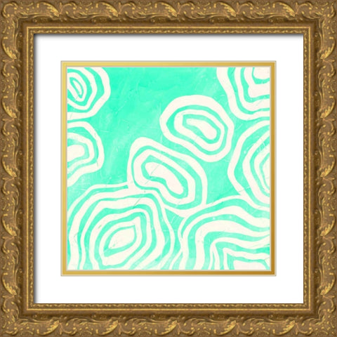 Bright Mineral I Gold Ornate Wood Framed Art Print with Double Matting by Vess, June Erica